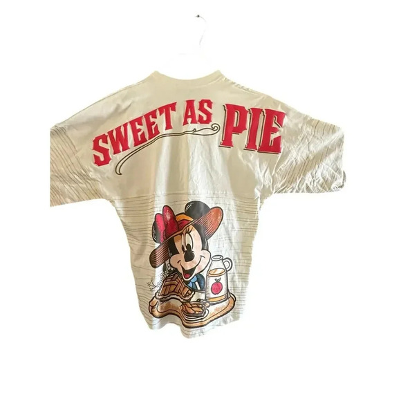 Disney Mickey Minnie Apple Orchard "Sweet as Pie" Spirit Jersey Size XS - Picture 2 of 6